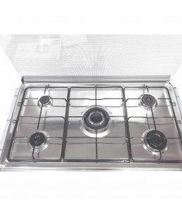 Cuisinière Tivoli 90 cm 5 feux inox avec cache bouteille de gaz