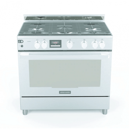 Cuisinière semi-professionnelle Arthur martin 90 cm 5 feux AKG9241Z5X