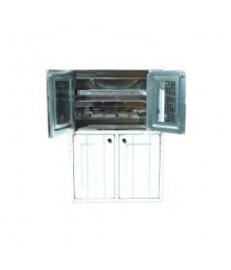 Four à gaz Tivoli 75 cm inox avec cache bouteille de gaz