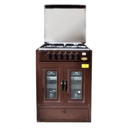 Cuisinière Tivoli 60 cm 4 feux marron