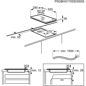 Table de cuisson électrique Arthur martin 2 feux AHR3233CK