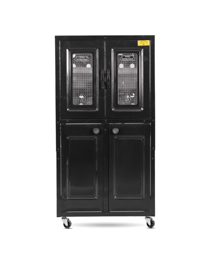 Four à gaz Tivoli 60 cm noir avec cache bouteille de gaz