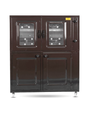 Four à gaz Tivoli 90 cm marron avec cache bouteille de gaz