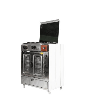 Cuisinière Tivoli 75 cm 4 feux inox avec tiroir