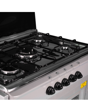 Cuisinière Tivoli 85 cm 5 feux grise