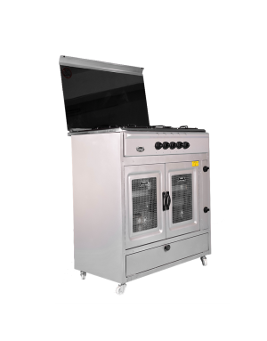 Cuisinière Tivoli 85 cm 5 feux grise