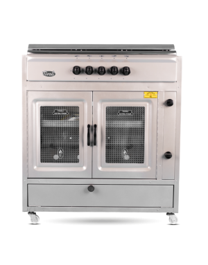 Cuisinière Tivoli 85 cm 5 feux grise
