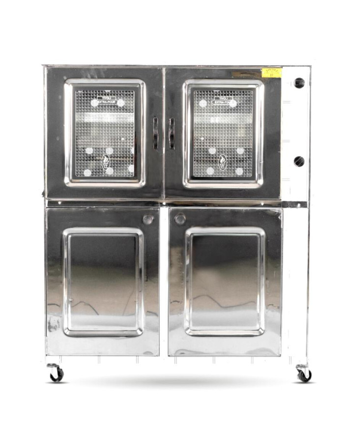 Four à gaz Tivoli 90 cm inox avec cache bouteille de gaz