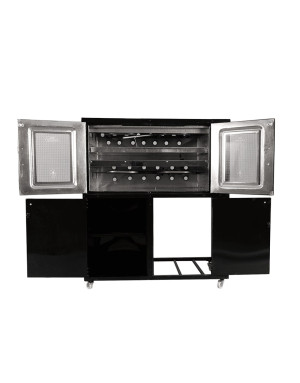 Four à gaz Tivoli 75 cm noir avec cache bouteille de gaz