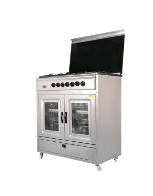 Cuisinière Tivoli 85 cm 5 feux grise XL