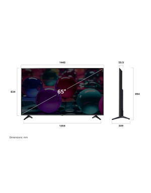 Smart TV LG 65 pouces 4K AI HDR10 webOS25 65UA73006LA (2025)