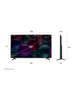 Smart TV LG 55 pouces 4K AI HDR10 webOS25 55UA73006LA (2025)