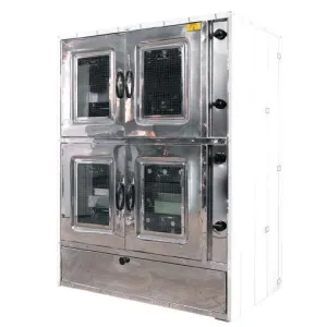 Double four à gaz professionnel Tivoli 103 cm inox