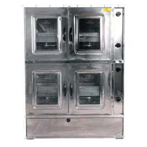 Double four à gaz professionnel Tivoli 103 cm inox