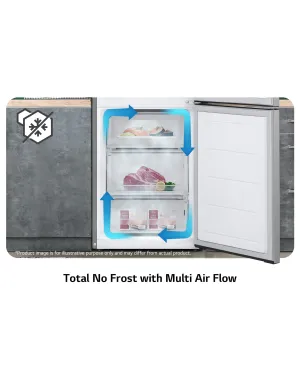 Réfrigérateur LG combiné 341 litres GR-B499FMGW